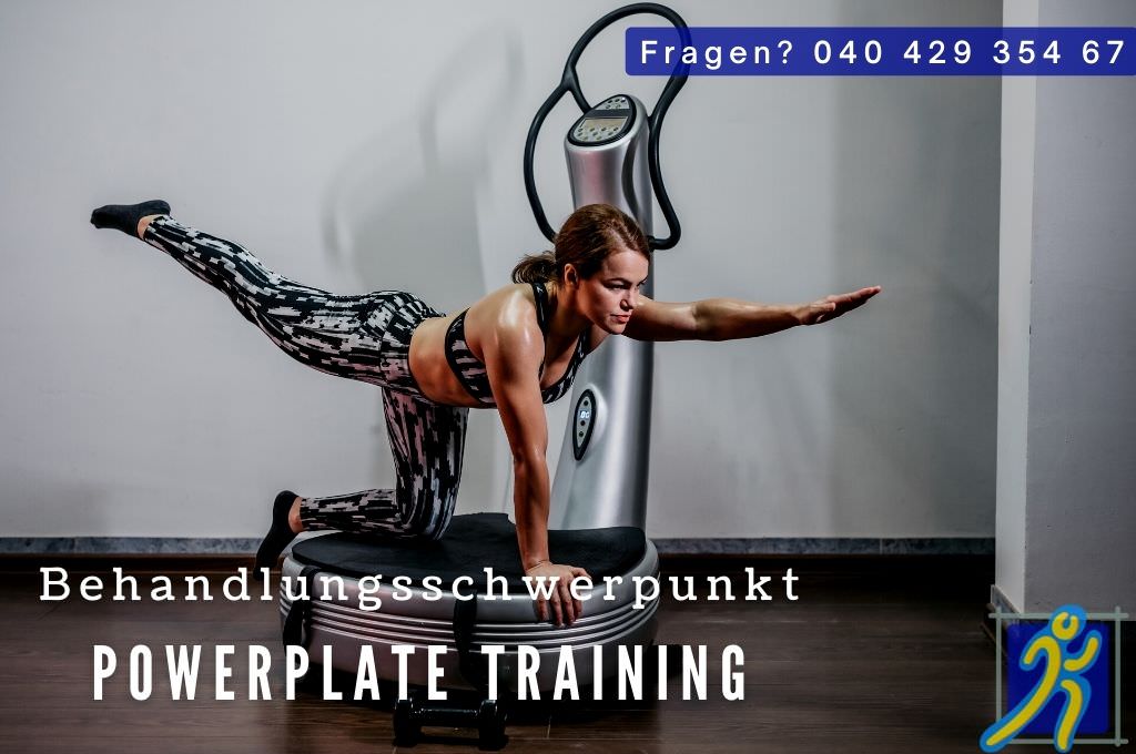 Behandlung mit Power Plate Training - Physiotherapie Hamburg: Praxis Saggau Stanik