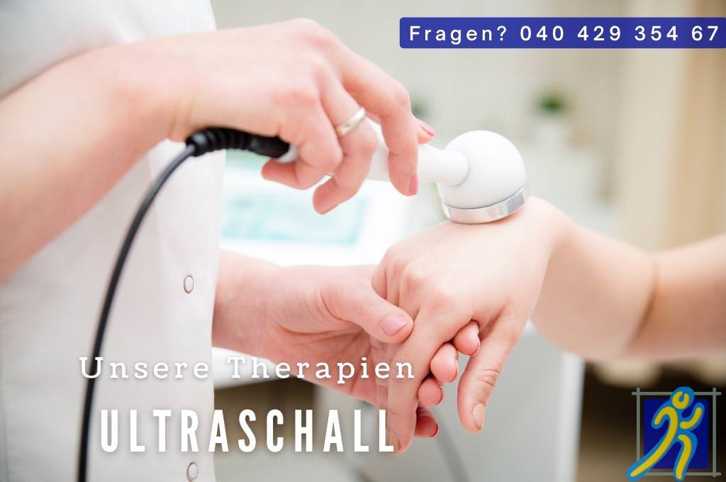 Therapie bei Physiotherapie Hamburg: Ultraschall Behandlung - Praxis Saggau Stanik